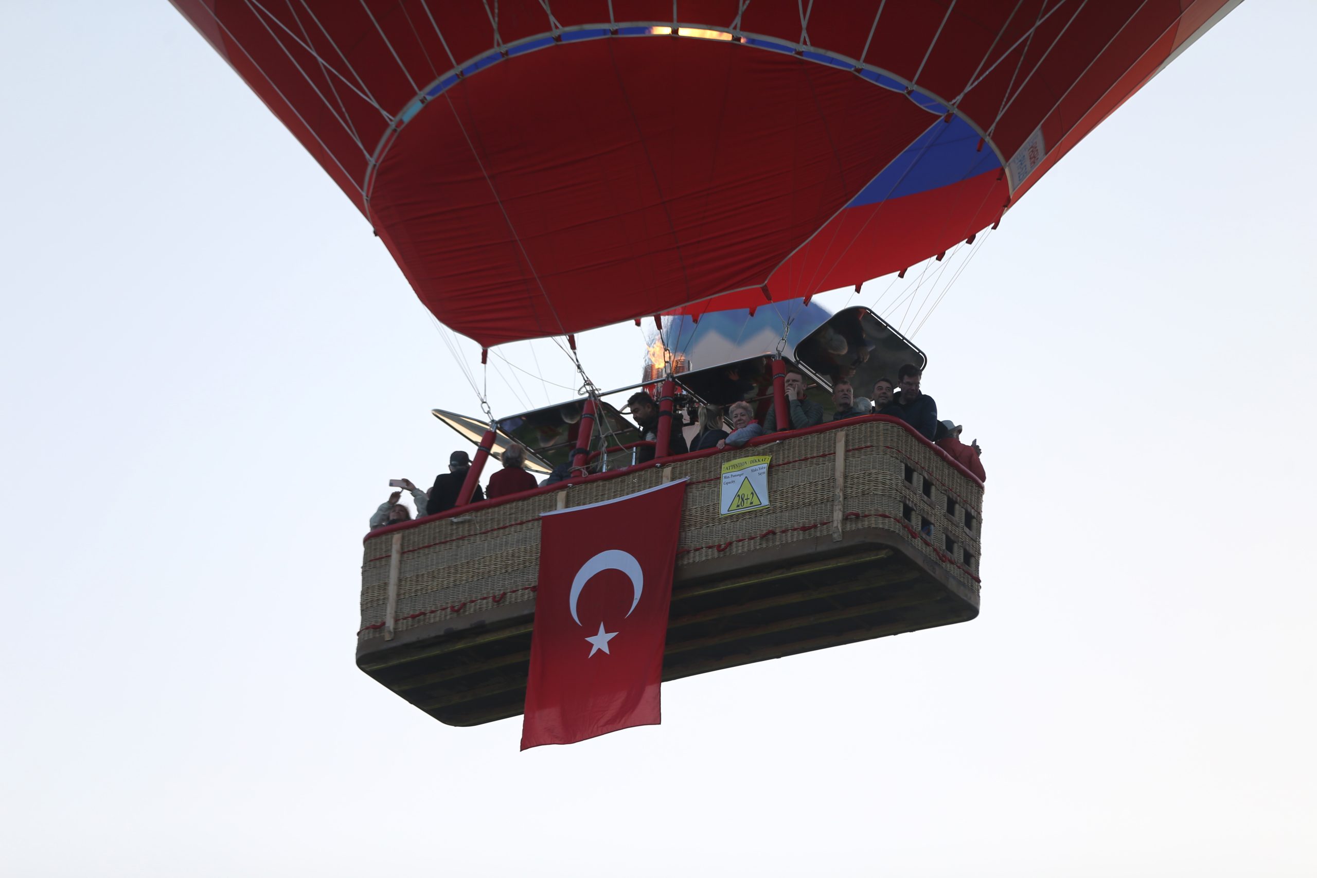   Kapadokya’da sıcak hava