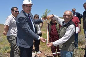 Aksaray Ağaçlandırma projesi sahasında inceleme de bulundular