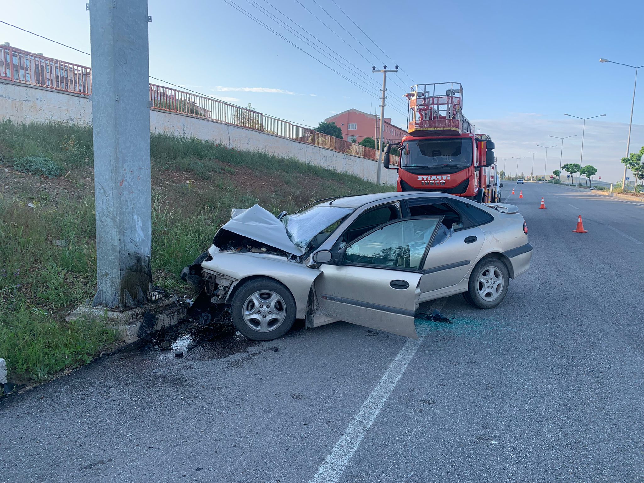 Kırıkkale’nin Keskin ilçesinde otomobilin