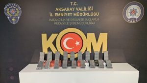 Aksaray Emniyeti kaçak cep telefonu operasyonu yaptı 