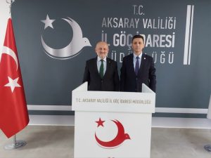 Müftü Işıldar, Göç İdaresi Müdürü Yelken’i ziyaret etti