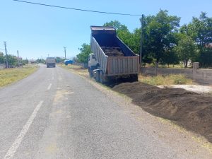 İl Özel İdaresi Bağlı köyü yolunu düzenleniyor