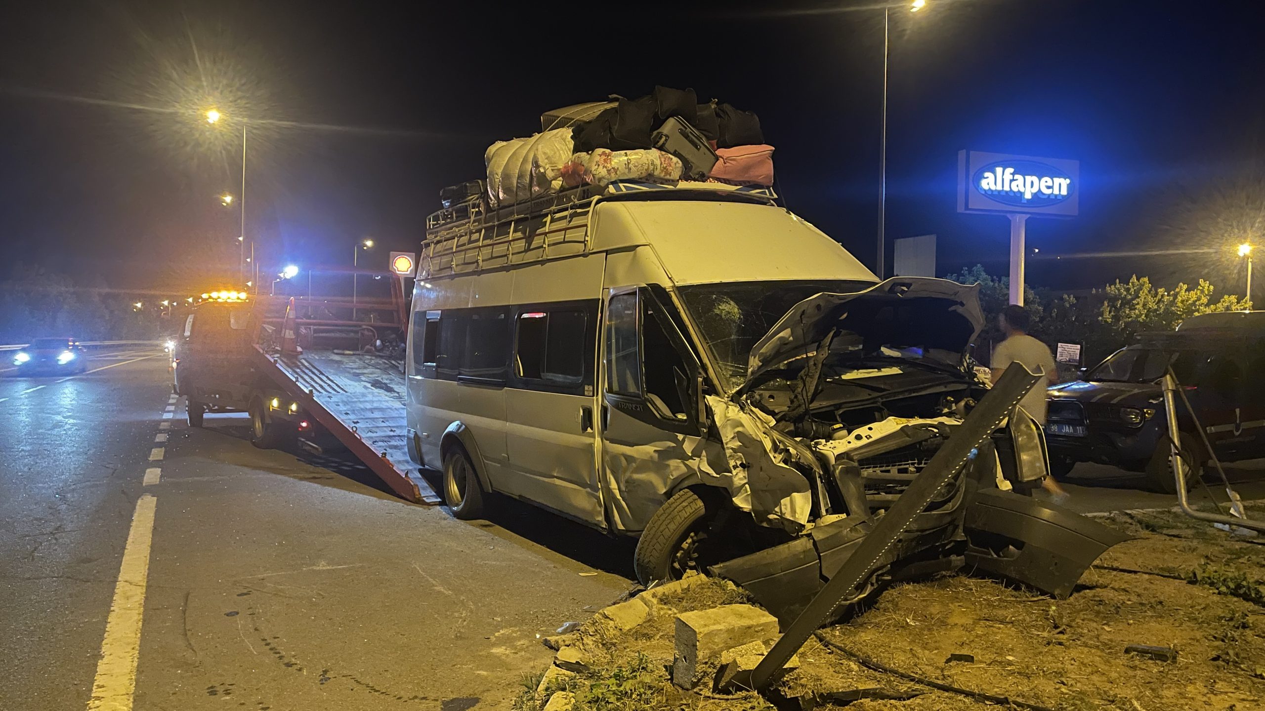 Kayseri’nin İncesu ilçesinde, minibüs