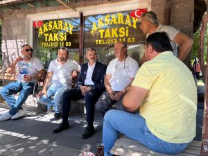 Ak Parti Milletvekili Hüseyin Altınsoy, taksici esnafıyla bir araya geldi