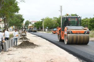 Başkan Dinçer; “şehrimizde bozuk yol bırakmamak için çalışıyoruz”