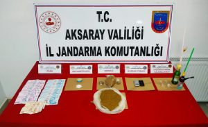 Aksaray Jandarma’dan uyuşturucu operasyonu