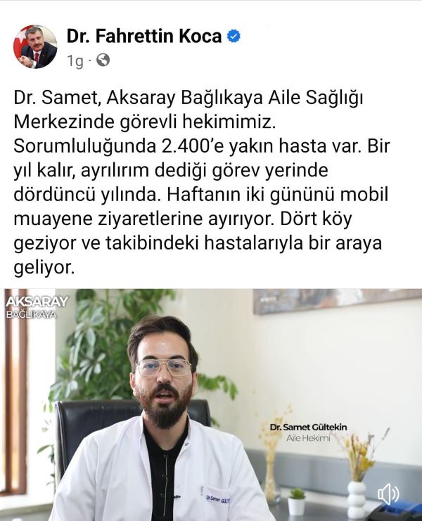 SAĞLIK BAKANI DR. FAHRETTİN