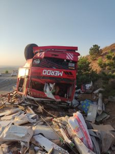 Kırıkkale’de iki kamyon çarpıştı, 1 kişi öldü, 2 kişi yaralandı