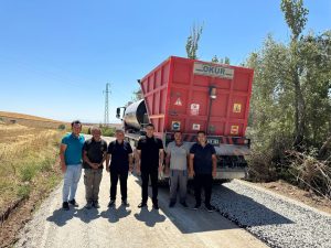 Aksaray İl Özel İdaresi köy yollarında inceleme yaptı