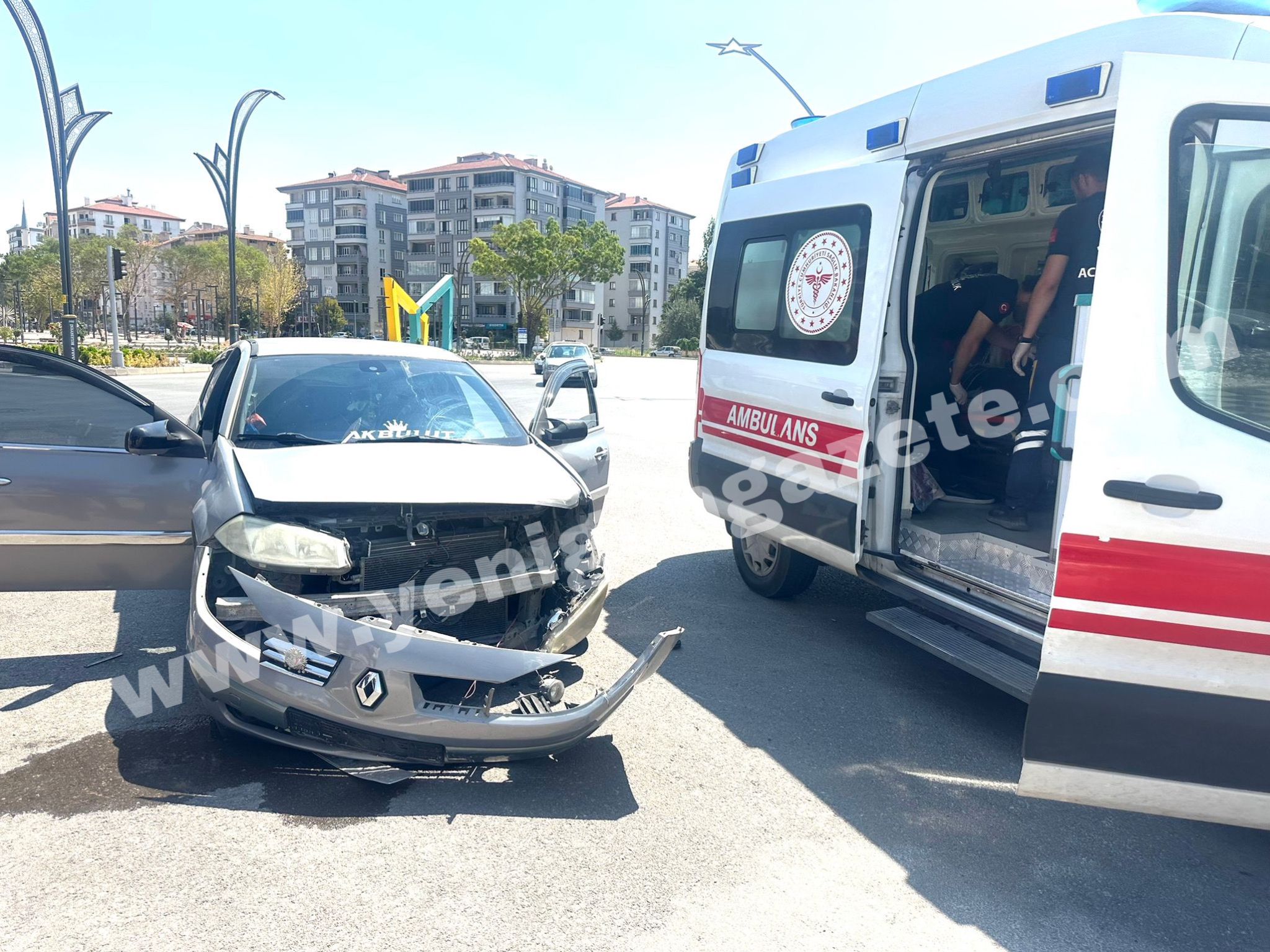 Aksaray’da meydana gelen trafik