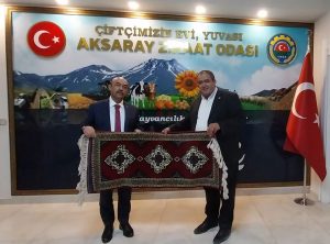 Hacı Ömer Kartal, Ziraat Odası Başkan’ı Koçak’a veda ziyareti gerçekleştirdi