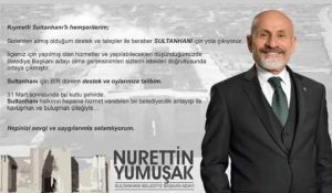 Nurettin Yumuşak Sultanhanı Belediyesine aday adaylığını açıkladı