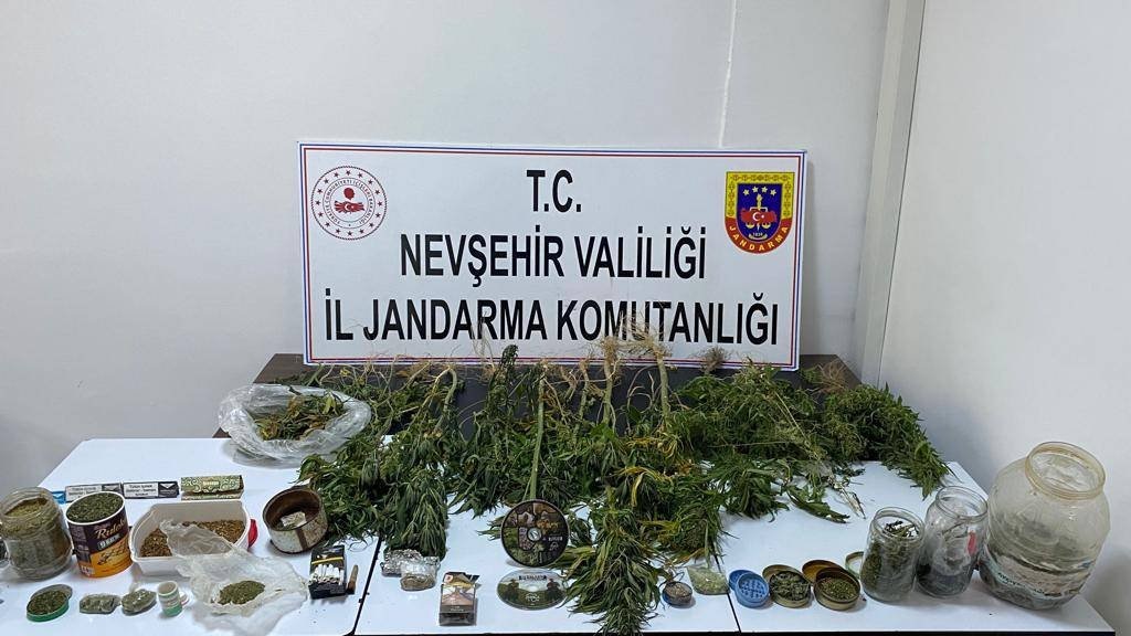 Nevşehir’de düzenlenen uyuşturucu operasyonlarında