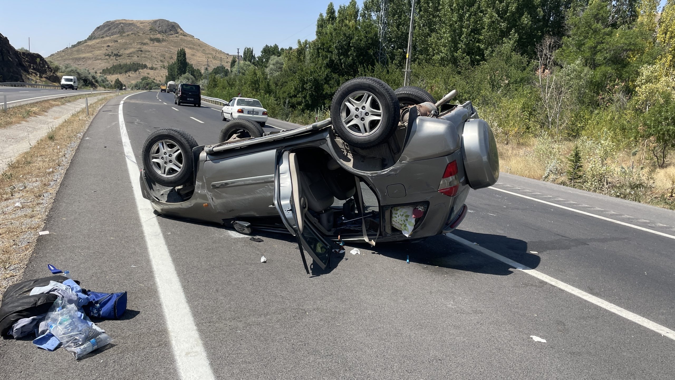 Yozgat’ta otomobilin devrilmesi sonucu