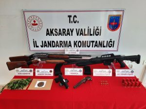 Aksaray Jandarma ekipleri havaya ateş açan şahıslara operasyon yaptı