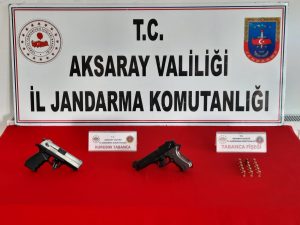 Jandarma Aksaray’da düğünde havaya ateş eden iki kişiyi yakaladı 10 bin TL ceza yazdı