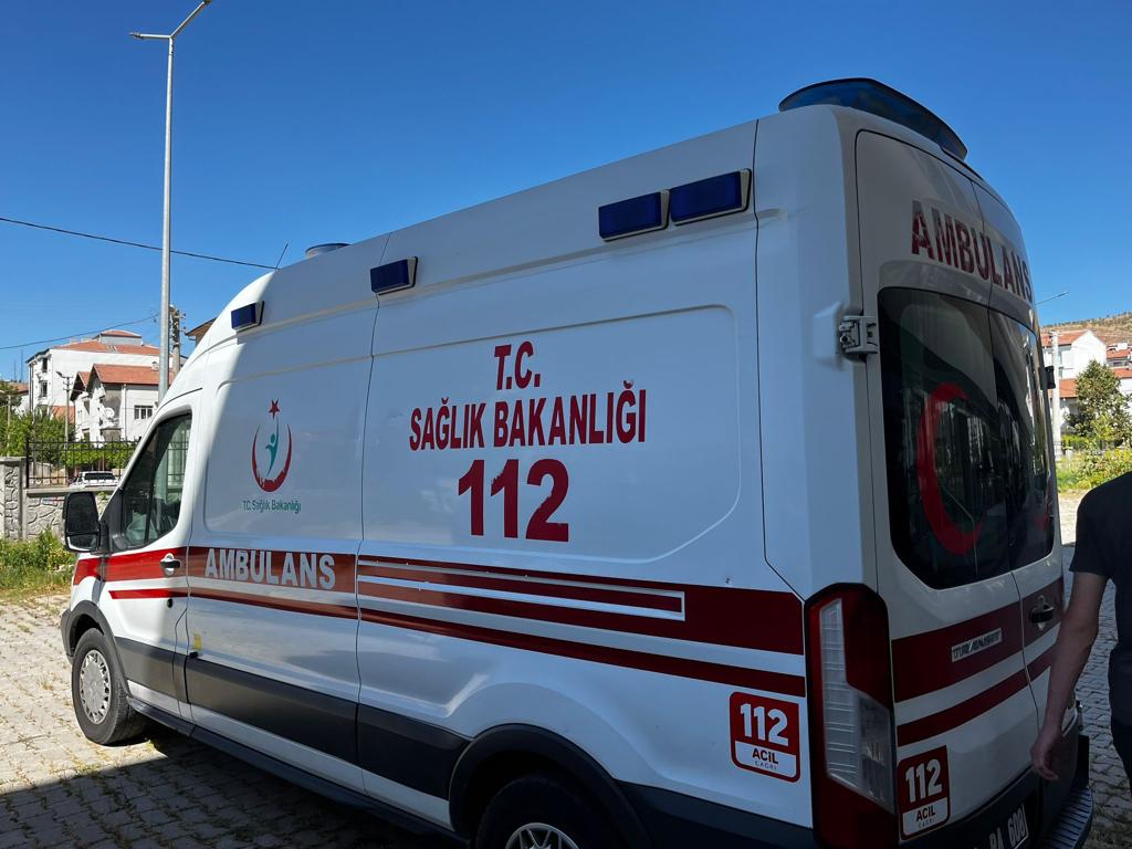   Aksaray’da devrilen motosikletin