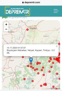 Kayseri’de deprem!