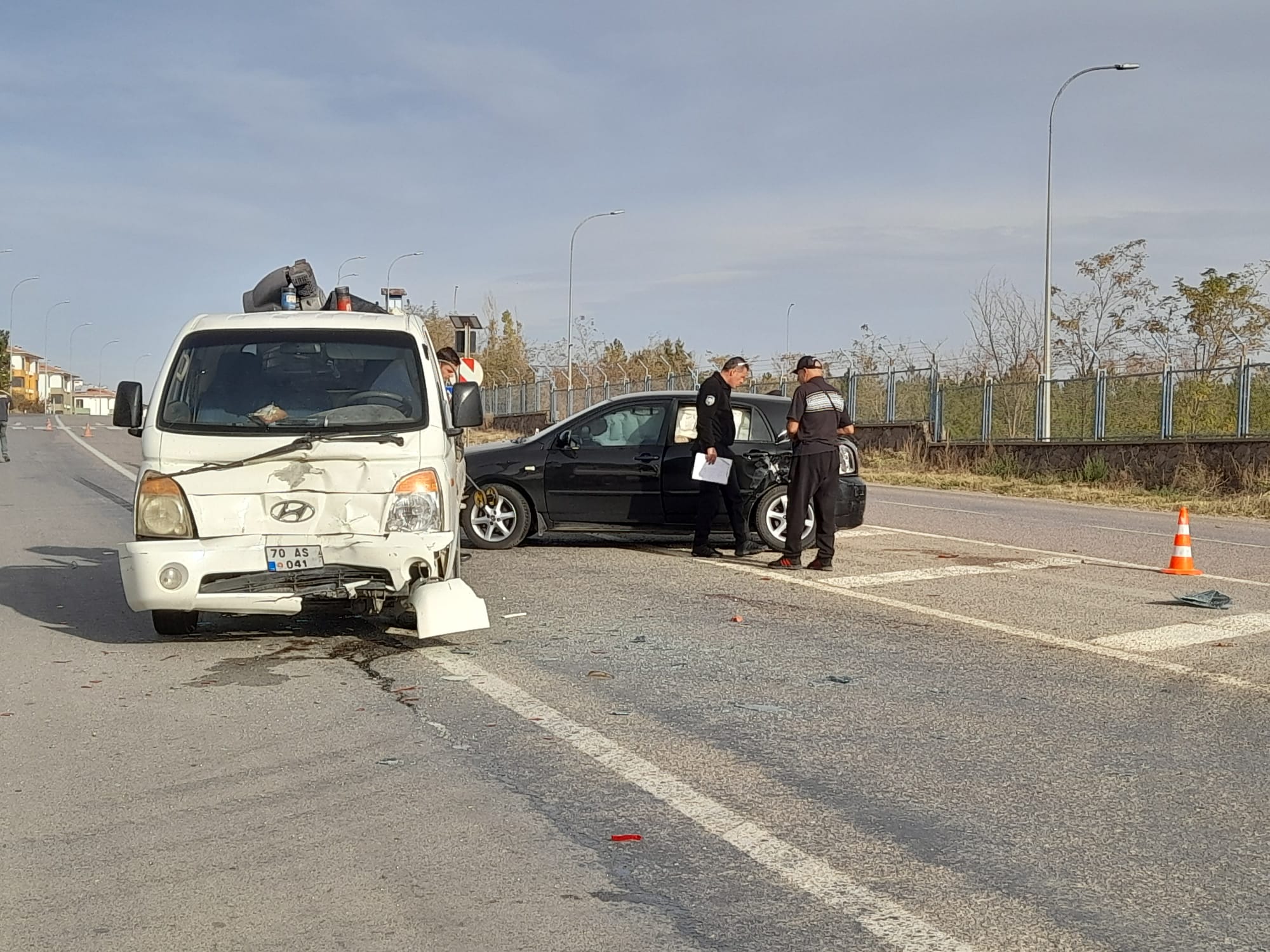 Konya’nın Seydişehir ilçesinde otomobil