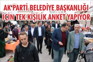 AK Parti!  Aksaray Belediye Başkanlığı için tek kişilik anket yapıyor