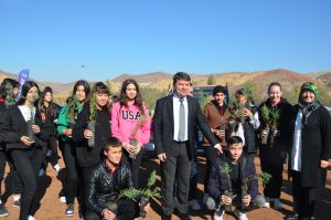 Aksaray’da 24 Kasım’da öğretmenlerin ellerinden binlerce fidan toprakla buluştu!