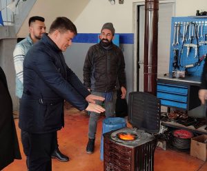 Aksaray Belediye Başkanı Dinçer, sanayi esnafının nabzını tuttu!