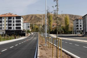 Aksaray Belediyesi bir caddeyi daha şehre yakışır hale getirdi