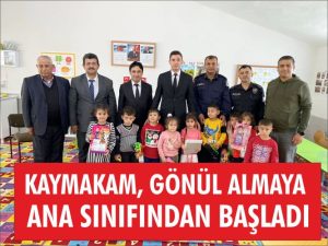 Gönül almaya ana sınıfından başladı