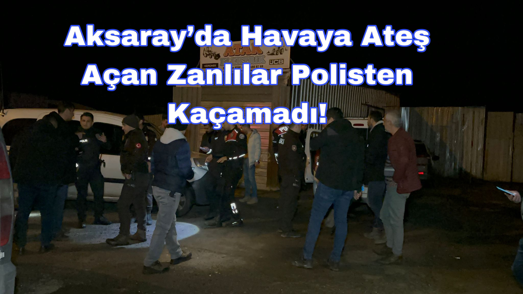 Aksaray’da araç içerisinde havaya