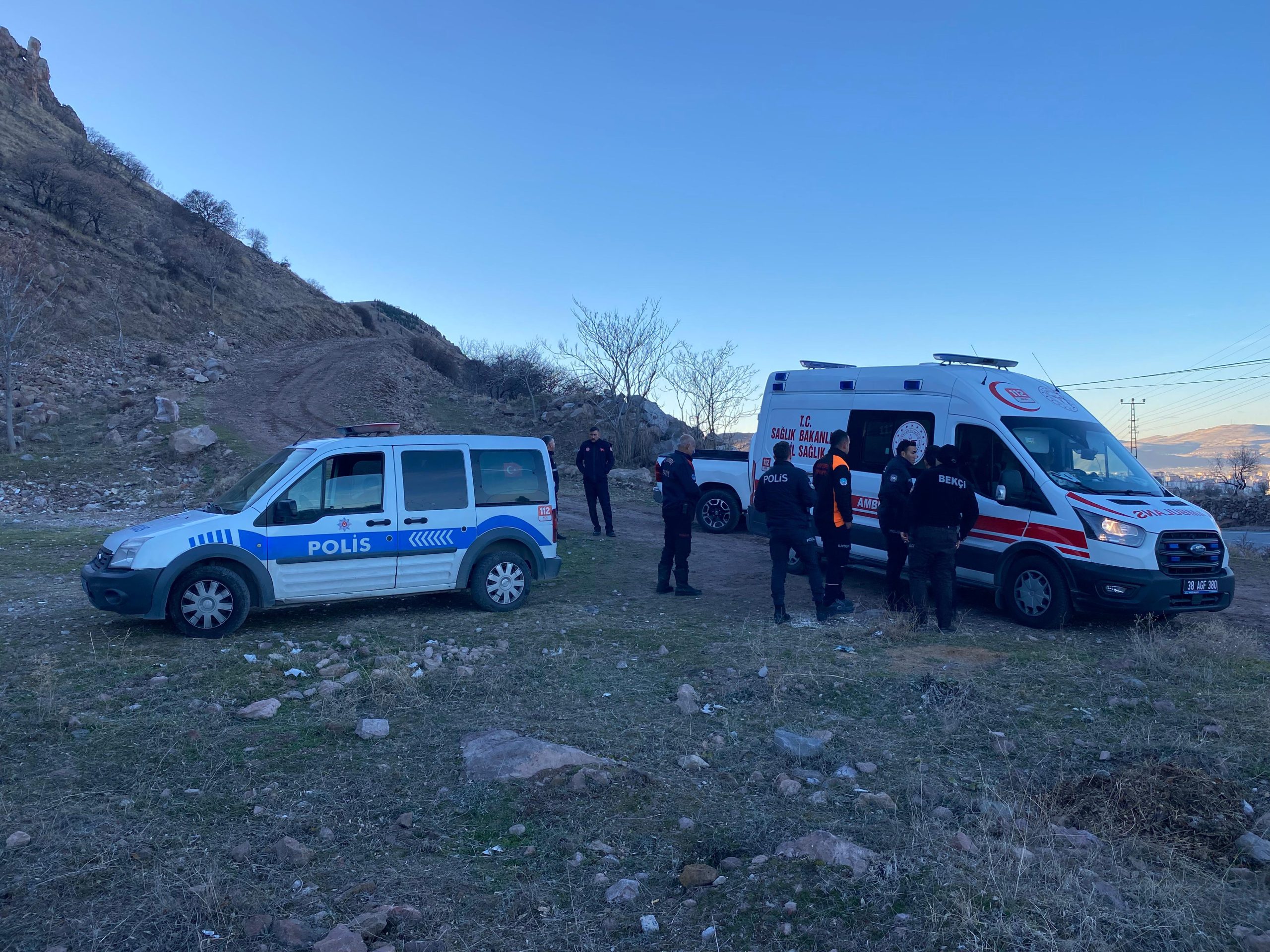 Kayseri’nin Melikgazi ilçesinde dağlık