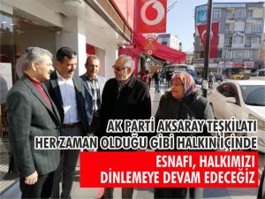 Sahadan, halktan ayrılmak yok! Halkı her şarta dinlemeye devam ediyorlar