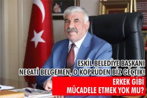 Eskil Belediye Başkanı çok sert konuştu! Erkek gibi mücadele etmek yok mu?