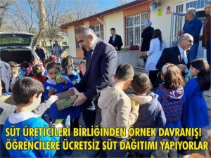 Aksaray Süt Birliğinden örnek davranış! Öğrenciler teşekkür ettiler