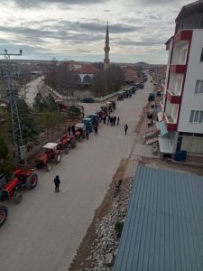 Kutlu Köyünde traktörler muayeneden geçti