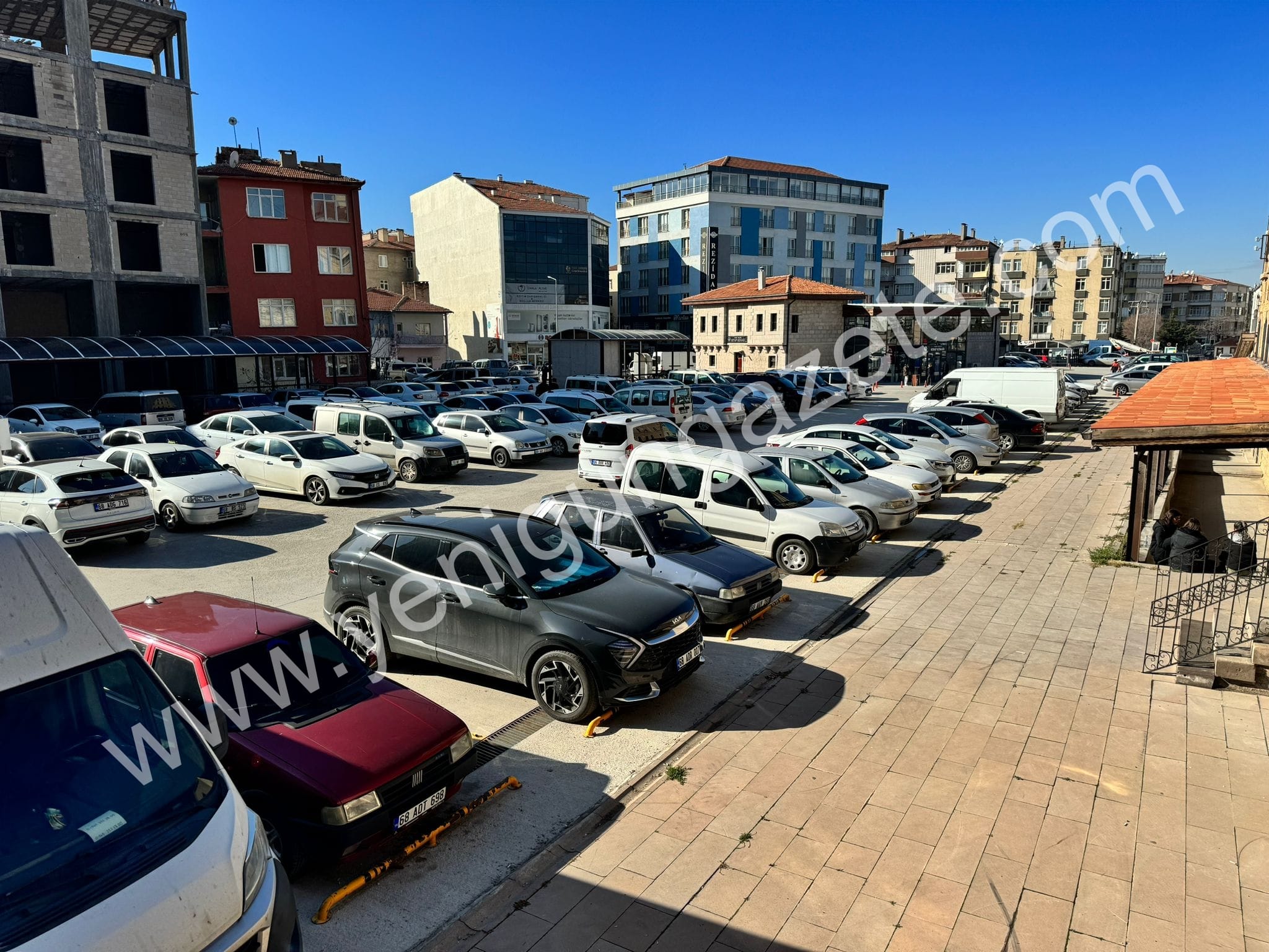 Aksaray’da otoparkta boşta bırakılan