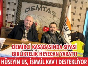 Demirci Kasabası’nda Siyasi Birleşme! İsmail Kav ve Hüseyin Us, AK Parti ile birlikte yola çıkıyor!