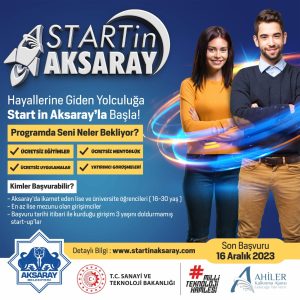 Start in Aksaray ile hayaller geleceğe dönüşüyor