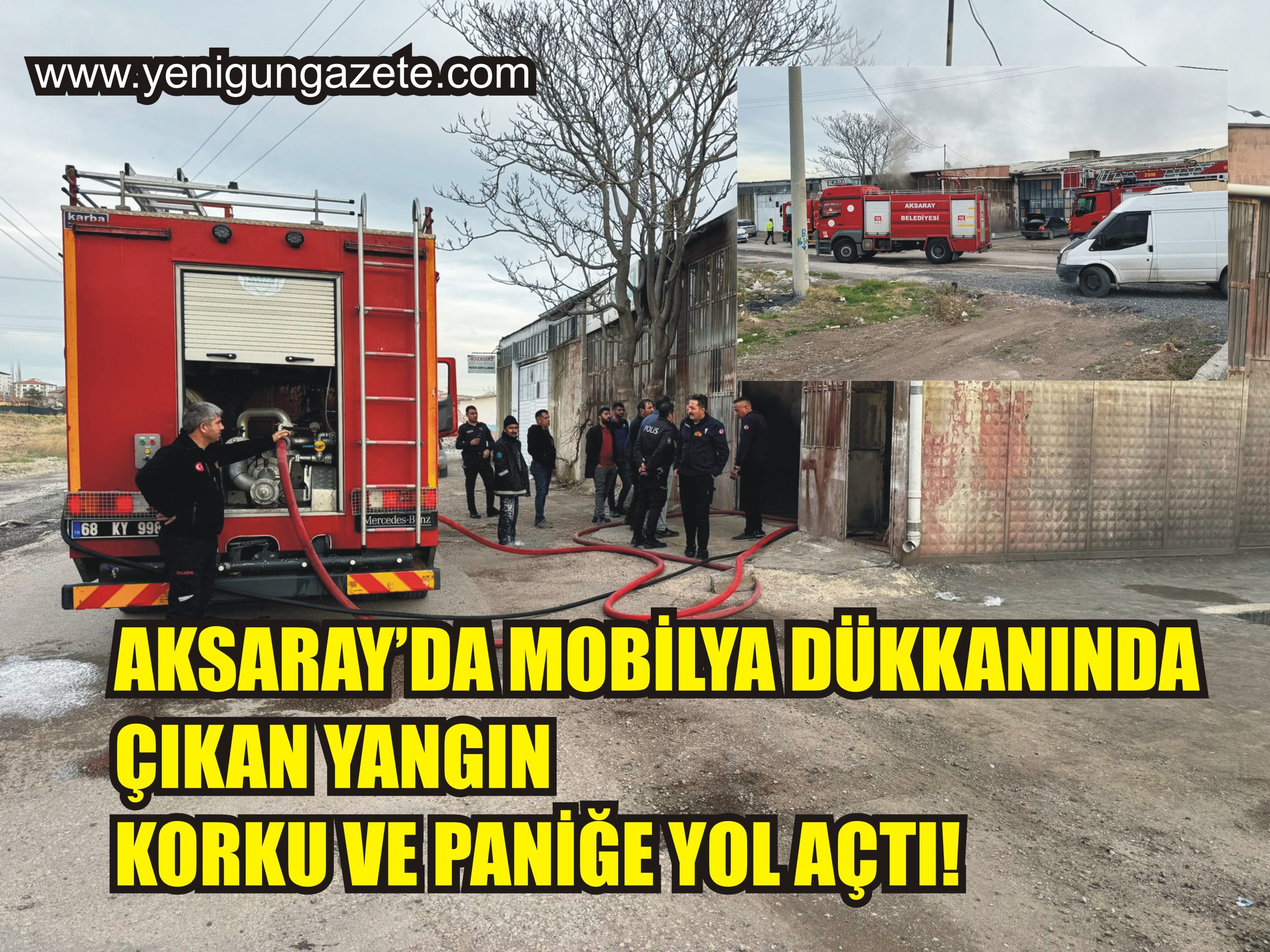 Aksaray’da bir mobilya dükkanında