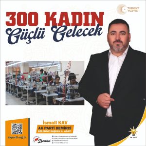 Demirci halkına büyük müjde! 300 kadına istihdam sağlanacak