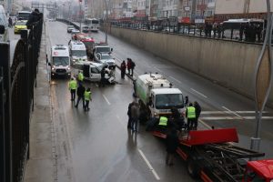 Trafik kazasında 1 kişi yaralandı