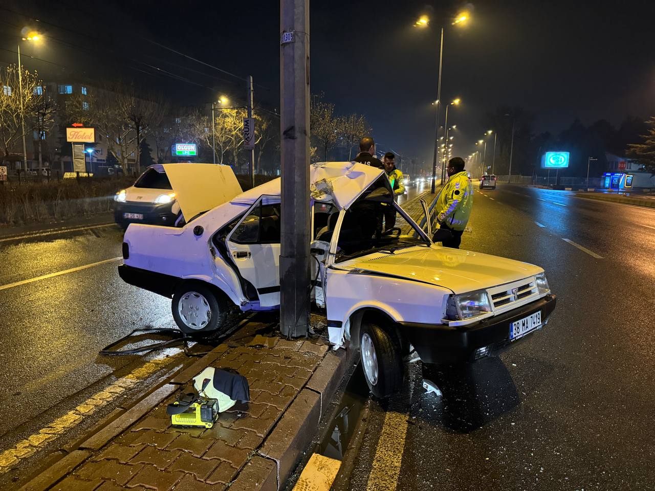 Kayseri’de meydana gelen trafik