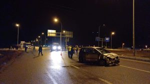 Trafik kazasında bir kişi yaralandı