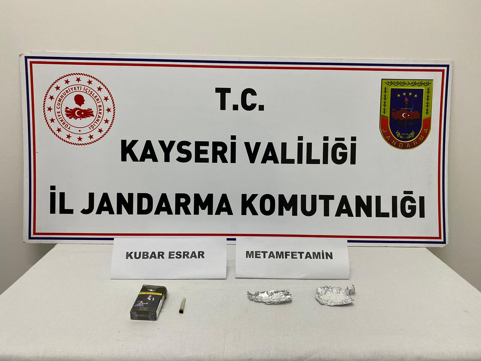 Kayseri’nin Yahyalı ilçesinde uyuşturucu