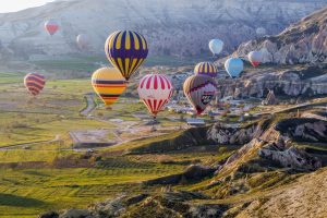 Kapadokya’da geçen yıl 615 binden çok turist balon turuna katıldı