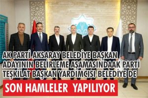 AK Parti’de son hamleler! Belediye Başkan adayı belirleniyor