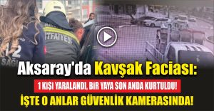 Aksaray’da kaza anı: Yaya son anda kaçtı, faciadan dönüldü!