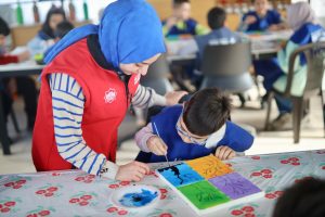 Çocuklar Bilim Kampına yoğun ilgi gösterdi