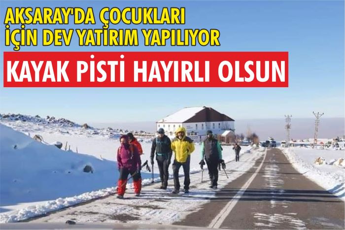 Hasandağı’na çocuklar için kayak