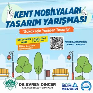 Aksaray’da kent mobilyaları tasarım yarışması başlıyor