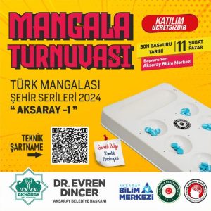 Aksaray’da turnuva heyecanı; Mangala severler için mutlu gün